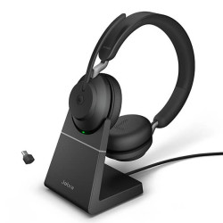 Jabra Evolve2 65, Link380c MS Stereo Stand Black	
